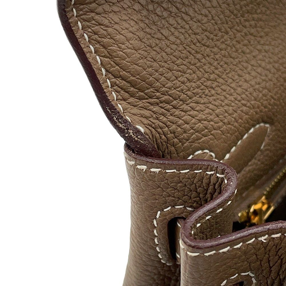Hermes Handbag Kelly 25 Retourne Etoupe Gold Togo 2-Way — view 8