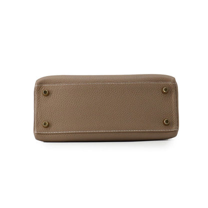 Hermes Handbag Kelly 25 Retourne Etoupe Gold Togo 2-Way — view 3