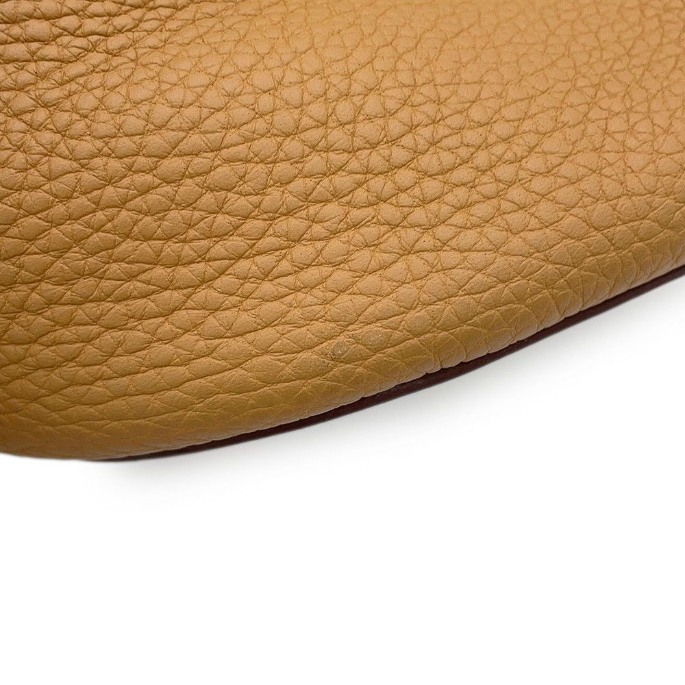 Hermes Tote in the Loop 18 Biscuit Gold Taurillon Clemence Swift — view 7