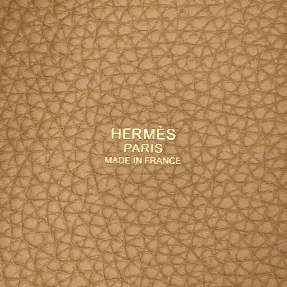 Hermes Handbag Picotin Lock PM Biscuit Gold Taurillon Clemence — view 8