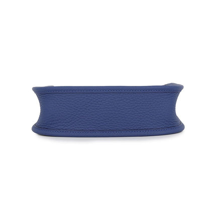 Hermes Shoulder Bag Evelyne TPM 111 Amazon Blue Tie Silver Taurillon Clemence — view 3