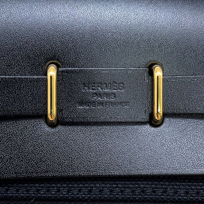 Hermes Shoulder Bag Herbag Zip Mini Black Gold Twal Ash Vache Hunter — view 6