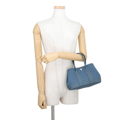 Hermes Tote Neo Garden 23 Party Blue Ton Pet Silver Toile Office Negonda — view 4