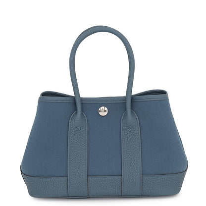 Hermes Tote Neo Garden 23 Party Blue Ton Pet Silver Toile Office Negonda
