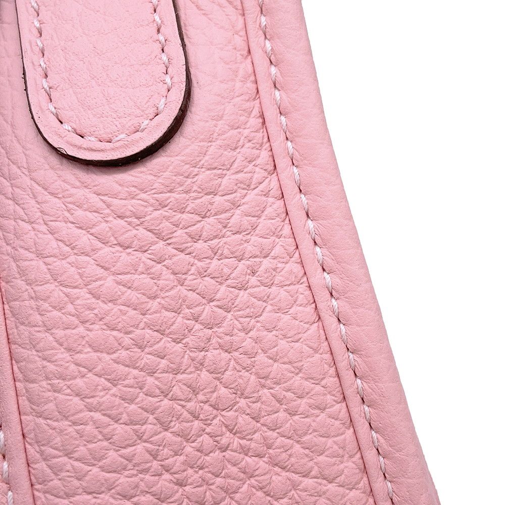 Hermes Shoulder Bag Evelyne 3 23 Rose Sakura Silver Taurillon Clemence — view 5