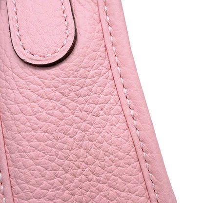 Hermes Shoulder Bag Evelyne 3 23 Rose Sakura Silver Taurillon Clemence — view 5
