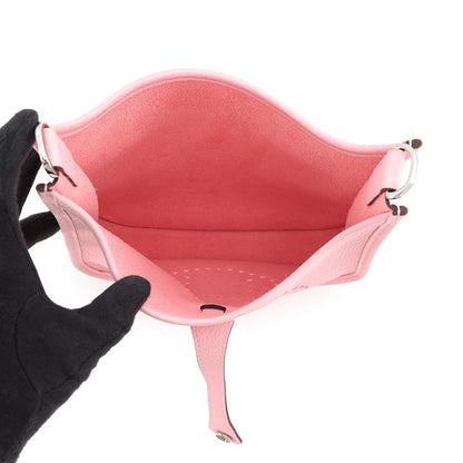 Hermes Shoulder Bag Evelyne 3 23 Rose Sakura Silver Taurillon Clemence — view 4
