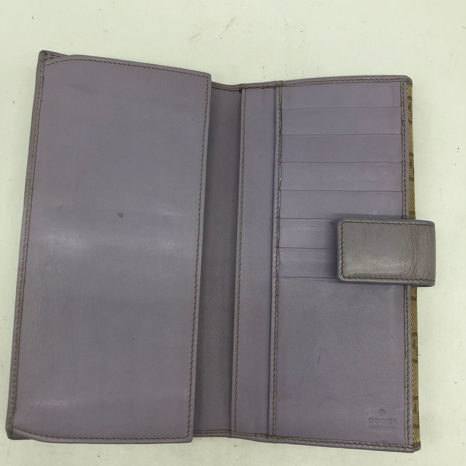 Gucci GG Canvas Bifold Wallet Hook Purple — view 7