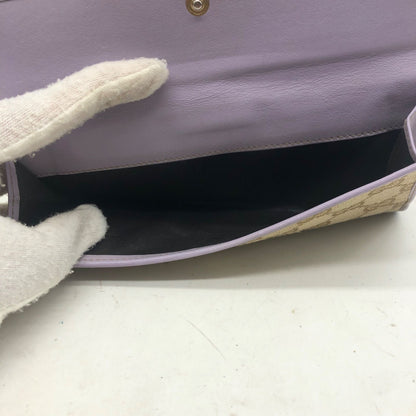 Gucci GG Canvas Bifold Wallet Hook Purple — view 6