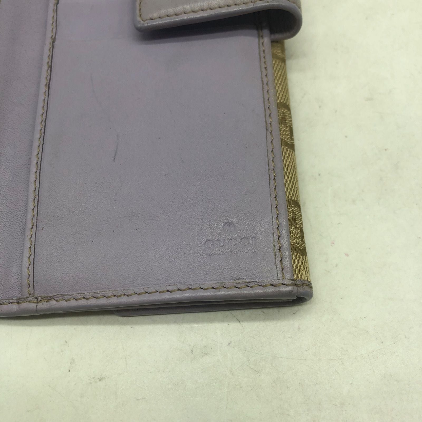 Gucci GG Canvas Bifold Wallet Hook Purple — view 5