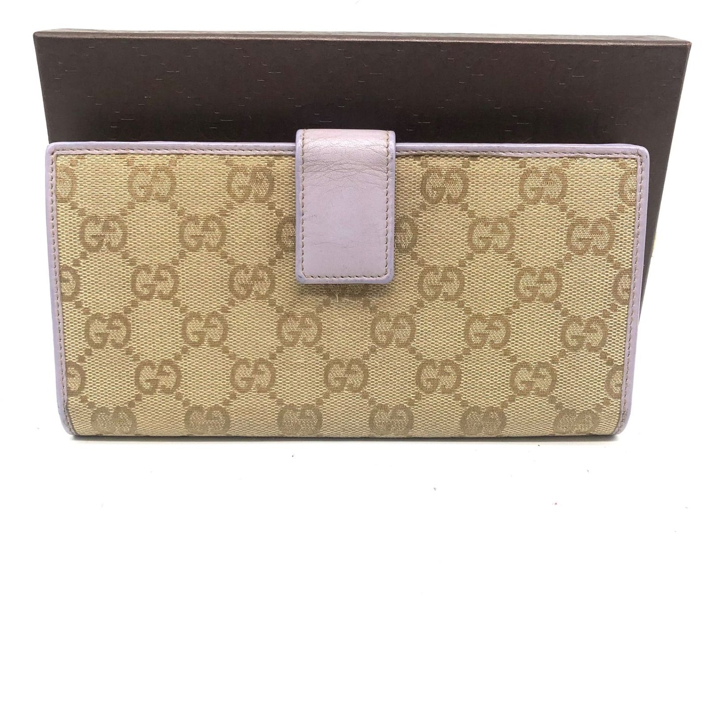 Gucci GG Canvas Bifold Wallet Hook Purple — view 2