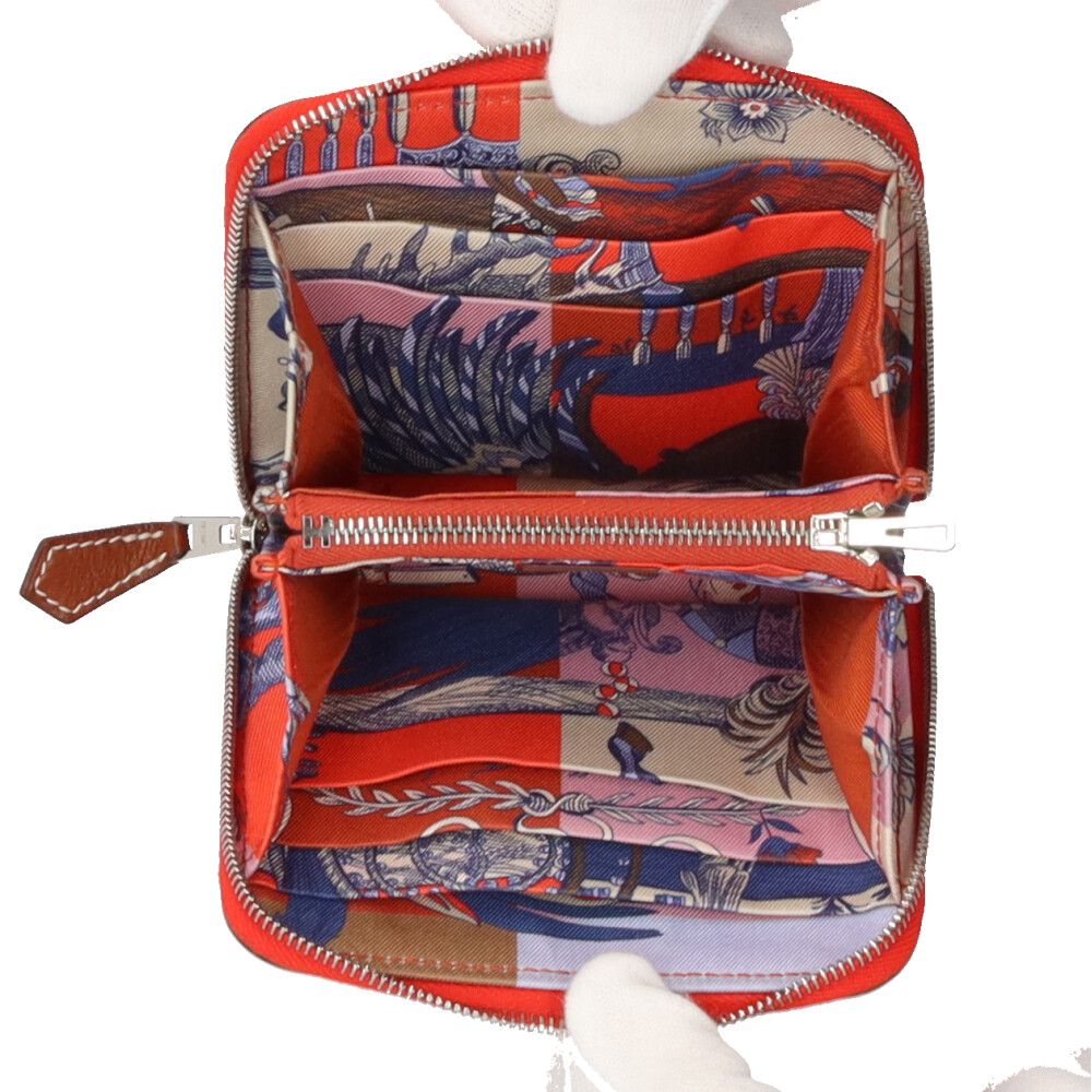 Hermes Azap Long Silk in Coin Case Veau Second — view 6