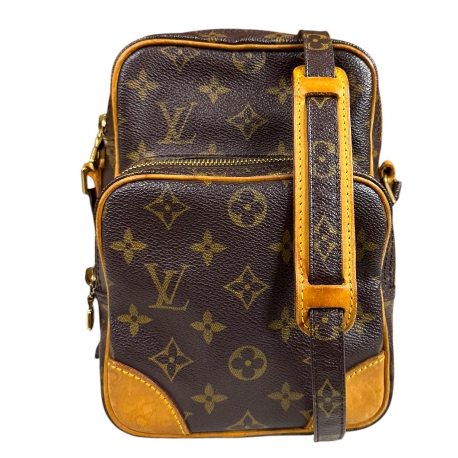 Louis Vuitton Amazon Monogram Shoulder Bag Canvas Brown