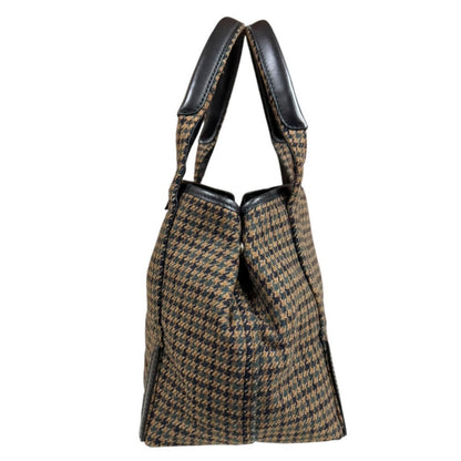 Balenciaga Navy Cabas S Tote Wool Brown Second — view 5