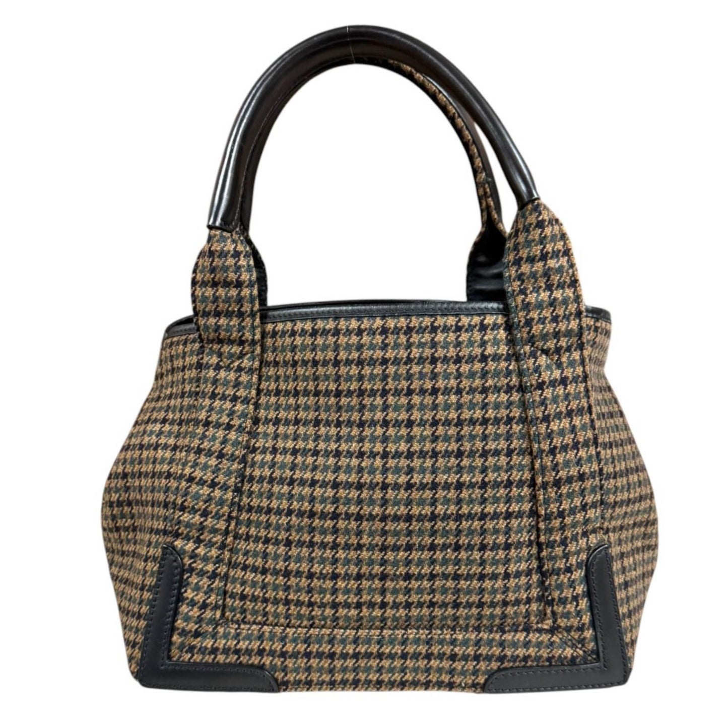 Balenciaga Navy Cabas S Tote Wool Brown Second — view 3