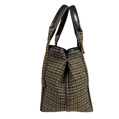 Balenciaga Navy Cabas S Tote Wool Brown Second — view 4
