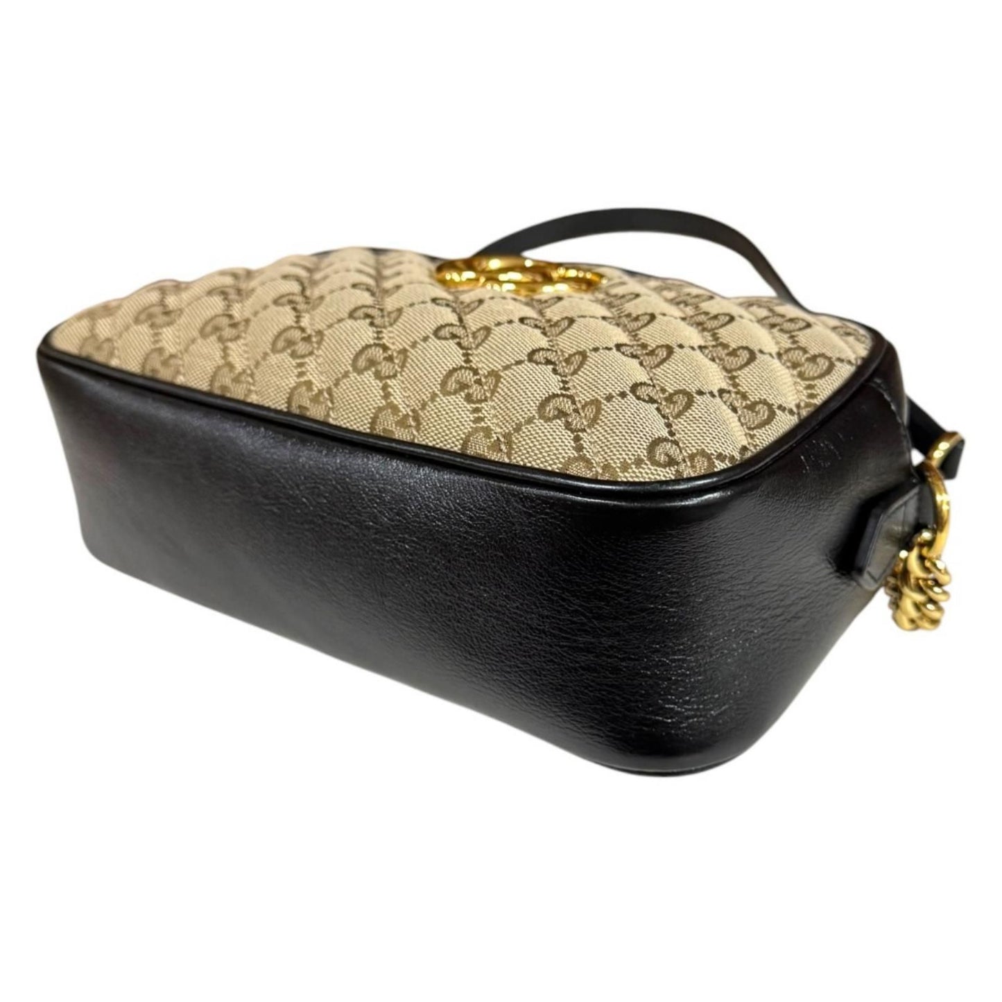 Gucci GG Marmont Shoulder Bag Canvas Black Second — view 5