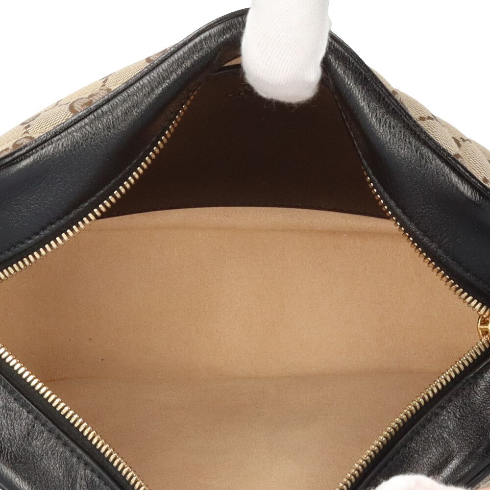 Gucci GG Marmont Shoulder Bag Canvas Black Second — view 6