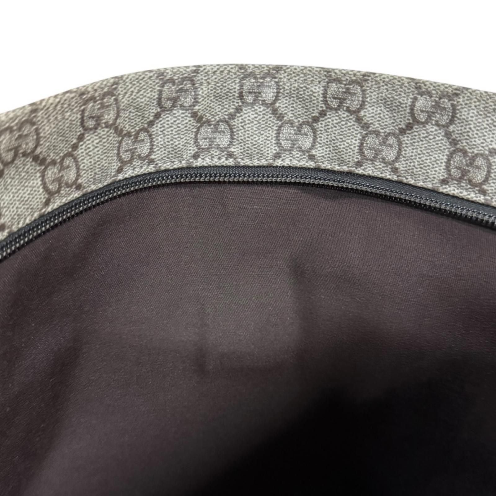 Gucci GG Supreme Shoulder Bag Canvas Beige — view 8