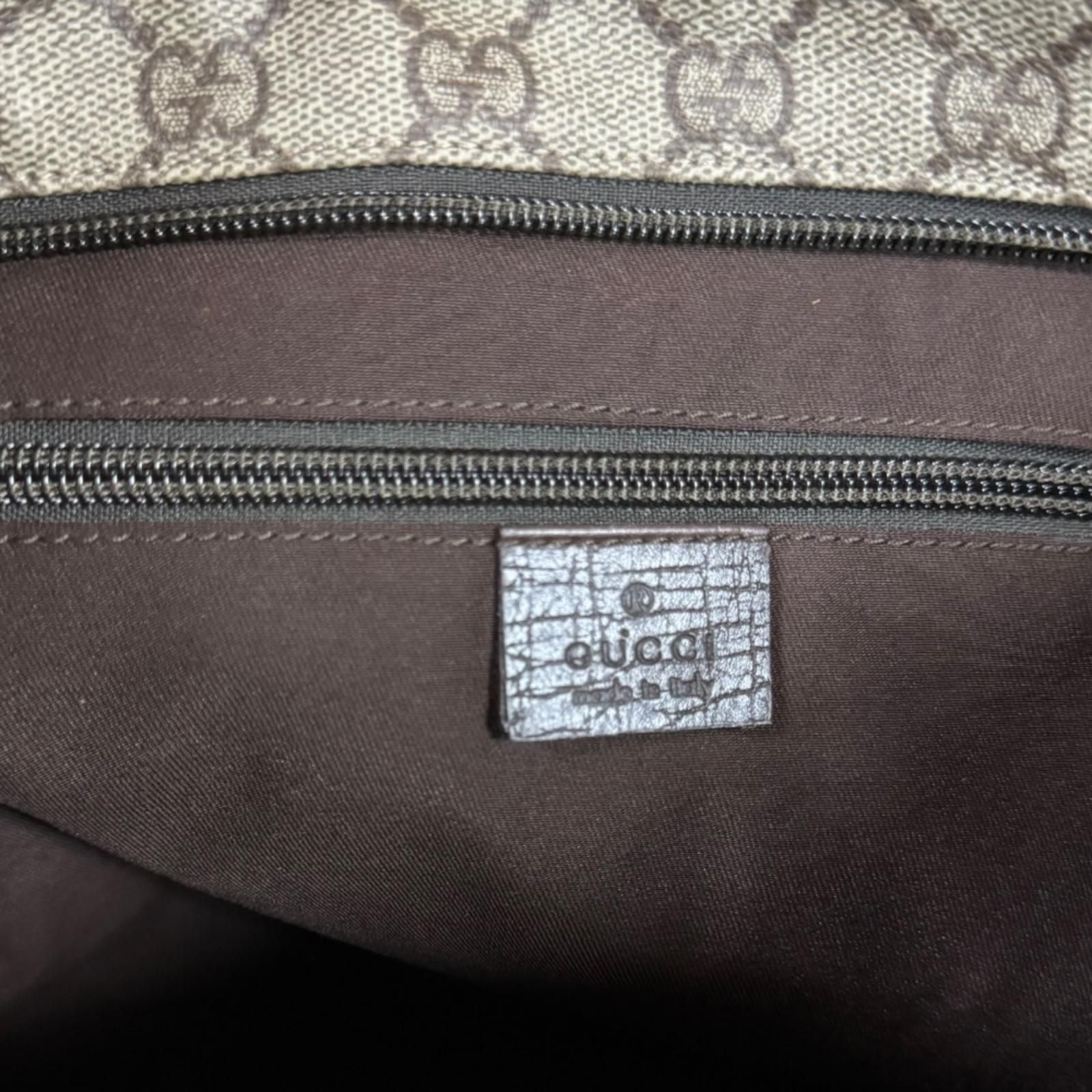 Gucci GG Supreme Shoulder Bag Canvas Beige — view 7