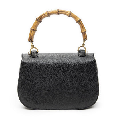 Gucci handle Flap Black Grain Calf Leather — view 5
