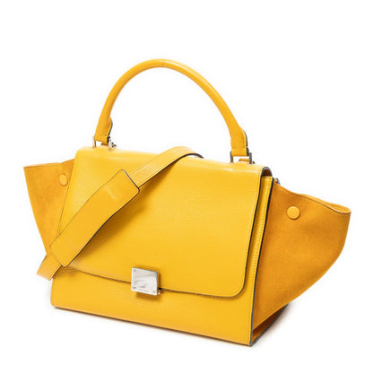 Celine yellow Grain Calf Leather Shoulder — view 2