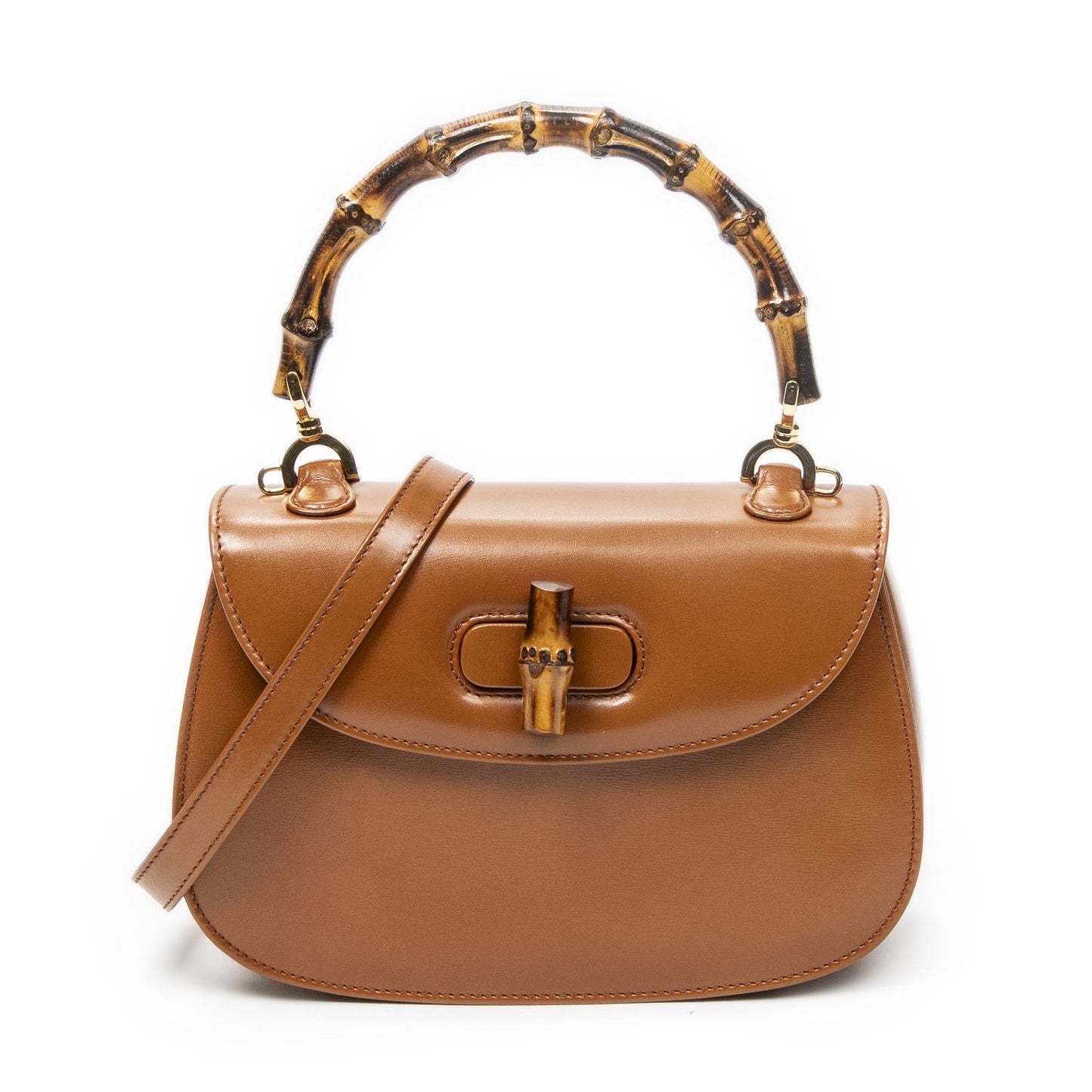 Gucci Small handle Flap Tansmooth Calfskin Leather