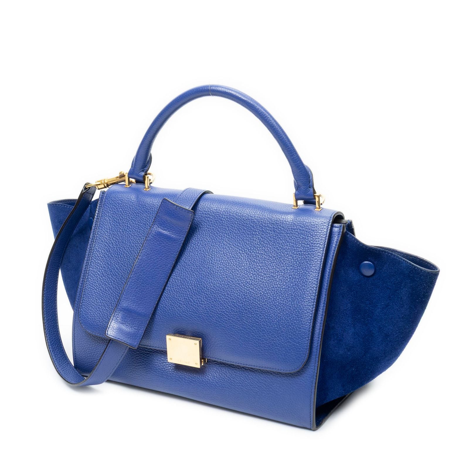 Celine Small blue Grain Calf Leather Shoulder — view 2