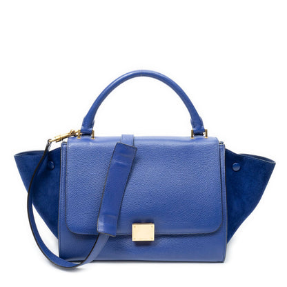 Celine Small blue Grain Calf Leather Shoulder