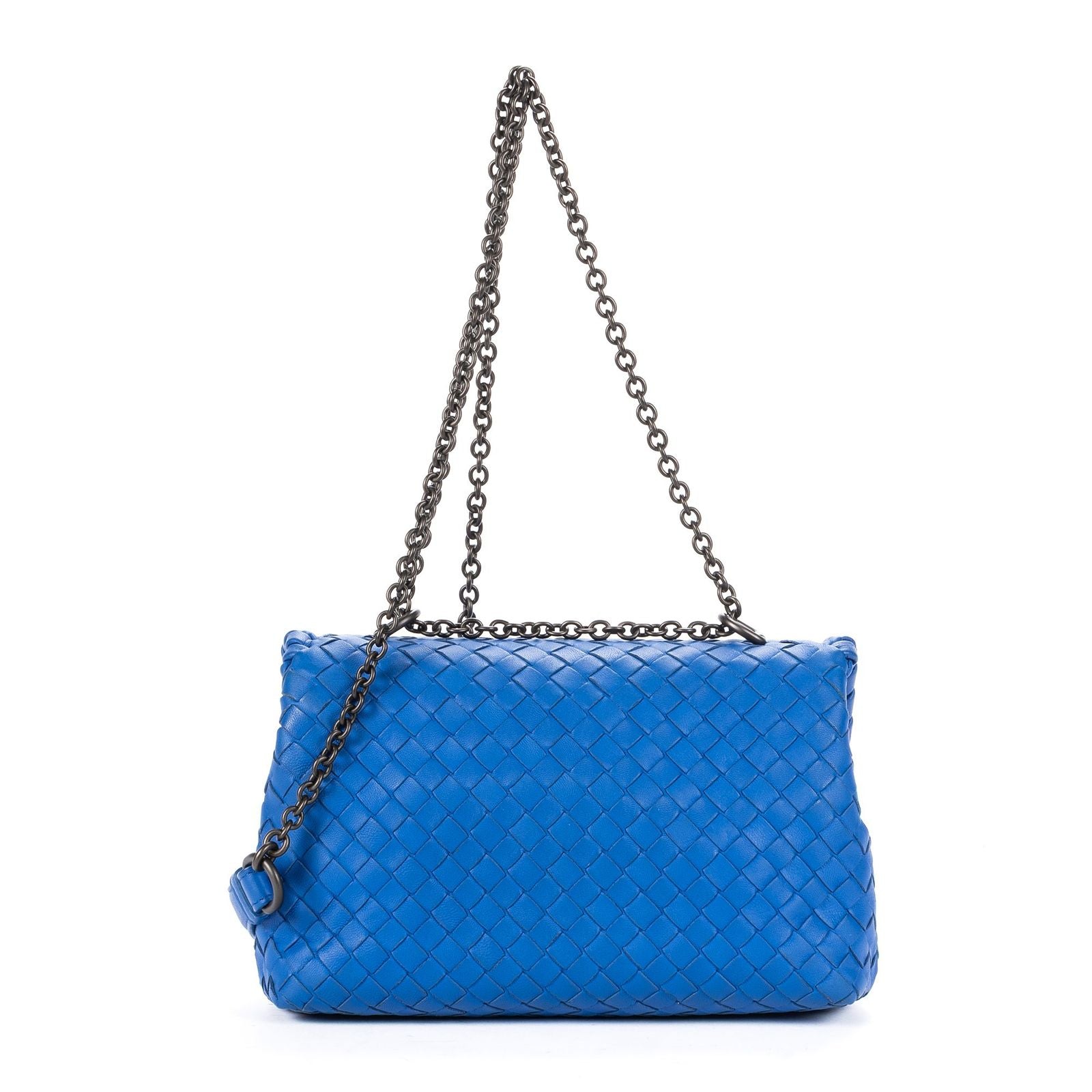 Bottega Veneta Ophidia Cross Bodyblue Intrecciato Calfskin Leathera Crossbody — view 5