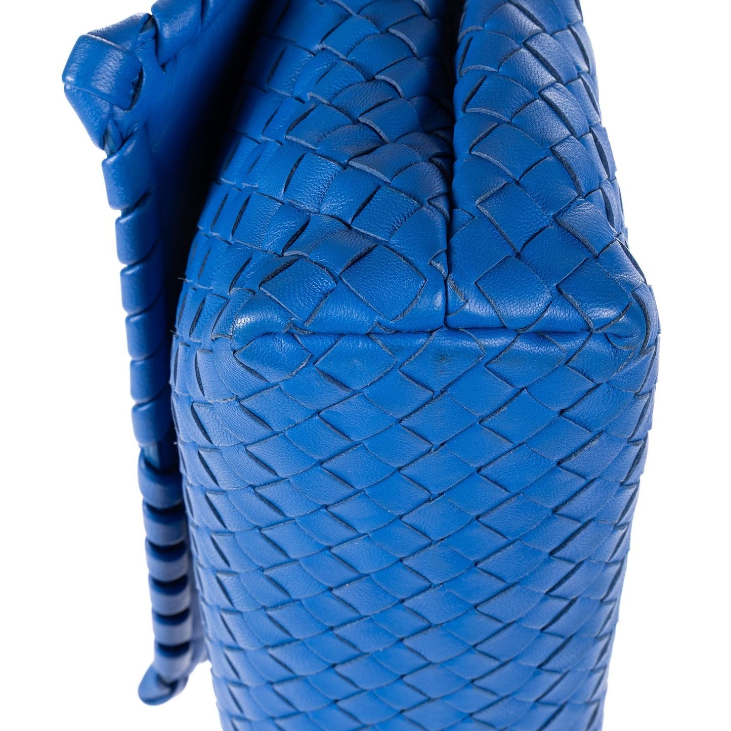 Bottega Veneta Ophidia Cross Bodyblue Intrecciato Calfskin Leathera Crossbody — view 8
