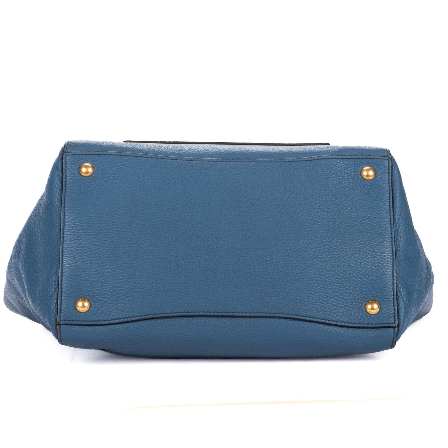 Prada Double Handle Tote Blue — view 6