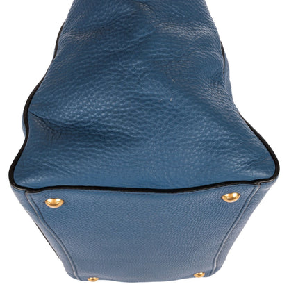 Prada Double Handle Tote Blue — view 7