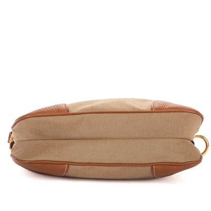 Prada Vintage Flap Cross Bodybrown Beige Jacquard canvas — view 6
