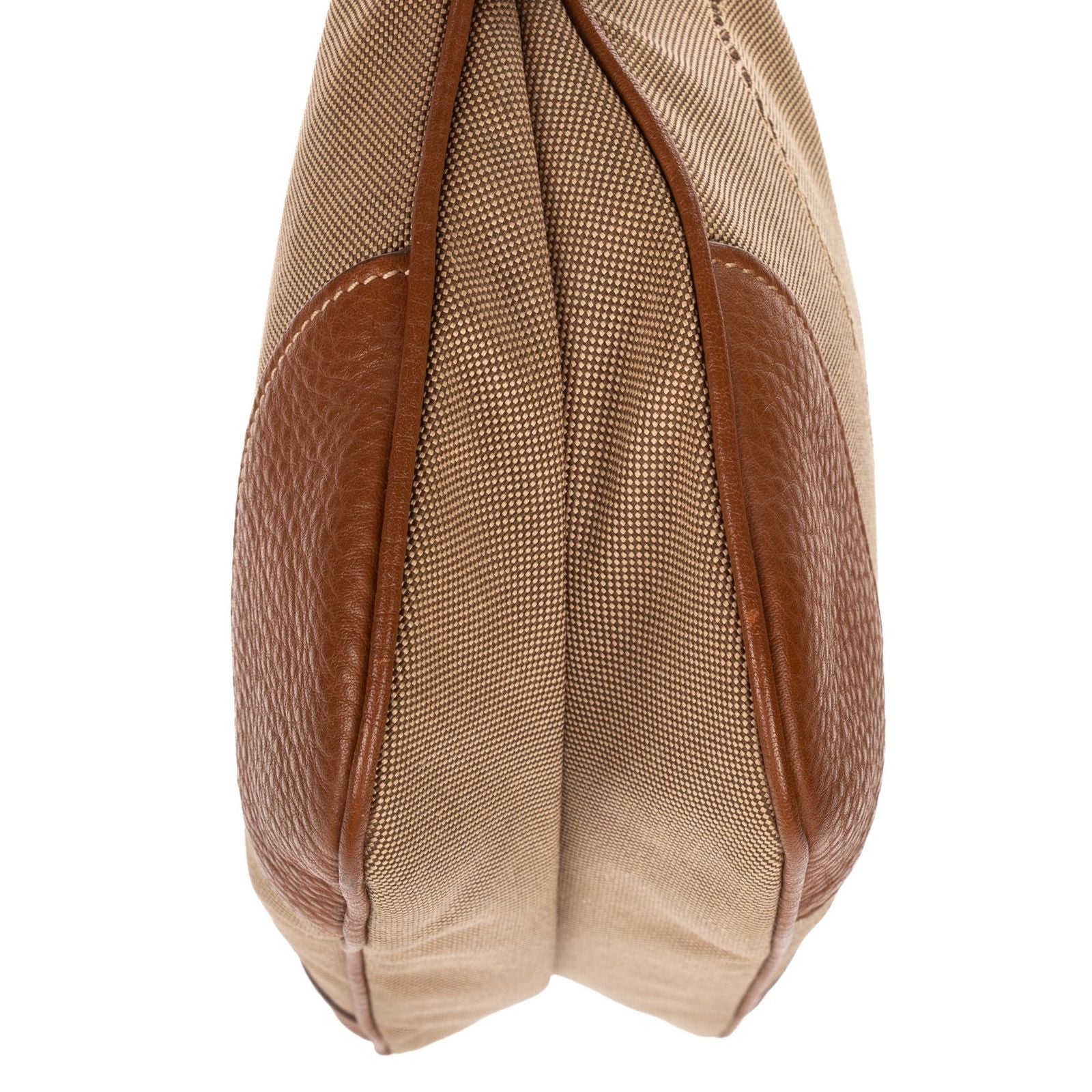 Prada Vintage Flap Cross Bodybrown Beige Jacquard canvas — view 8