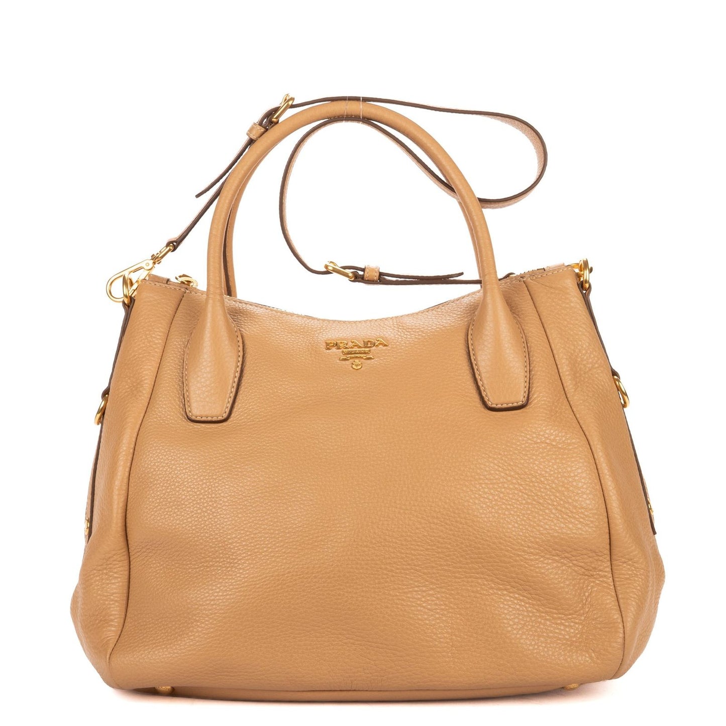 Prada 2 Tote Beige