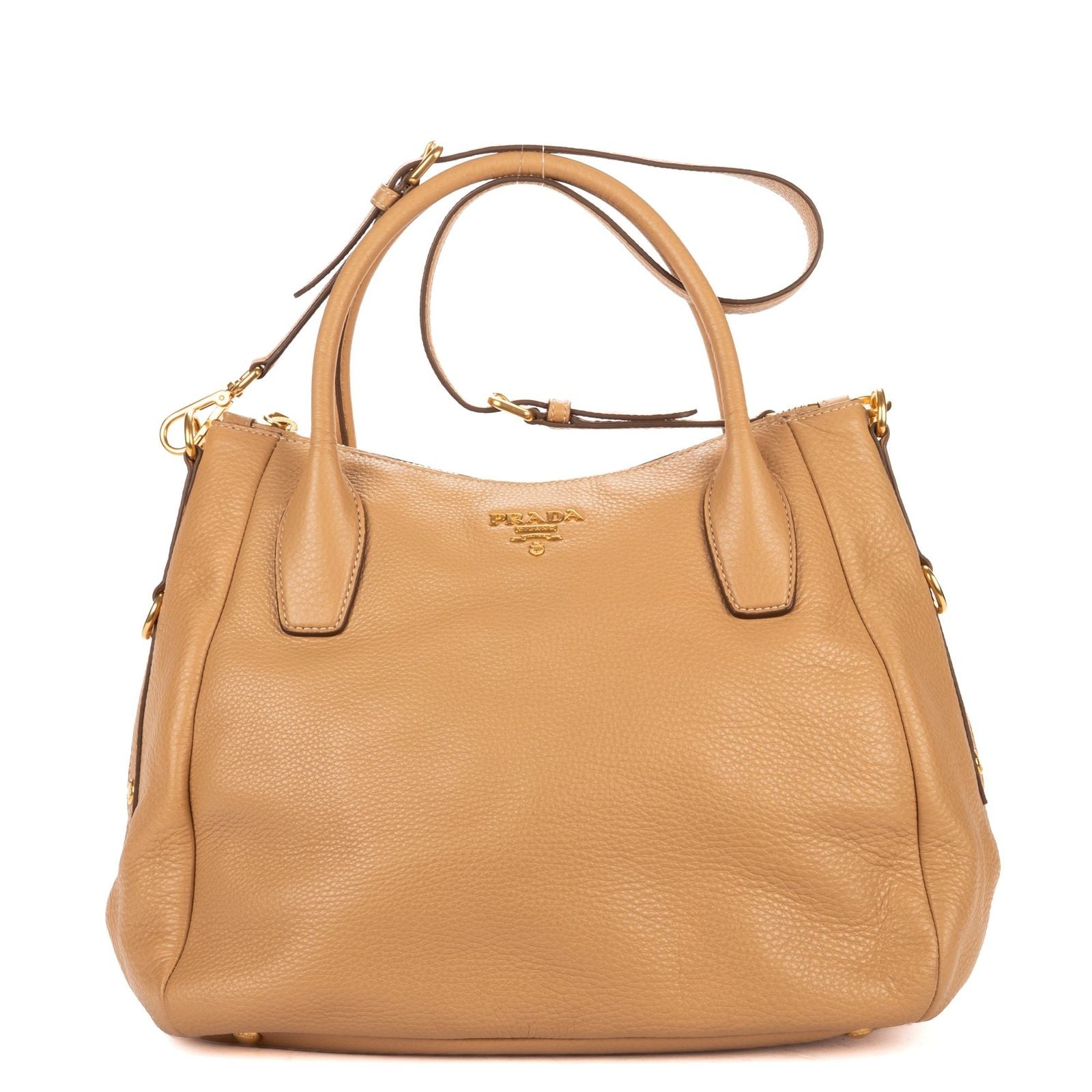 Prada 2 Tote Beige