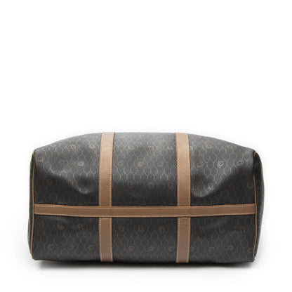 Dior Vintage Travel Bostongray Brown Canvas Handbag — view 6