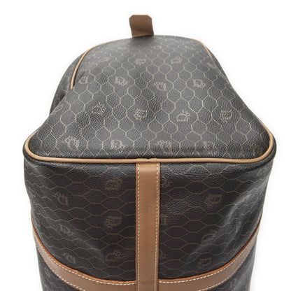 Dior Vintage Travel Bostongray Brown Canvas Handbag — view 7