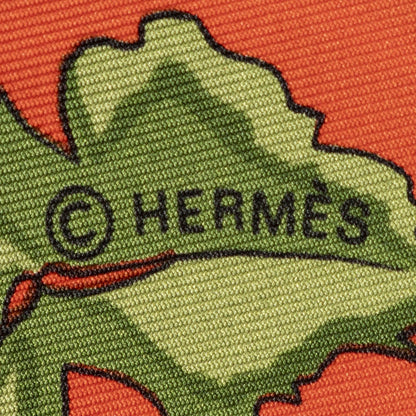 Hermes Scarf Red Yellow Green 100% Twillsilk — view 4