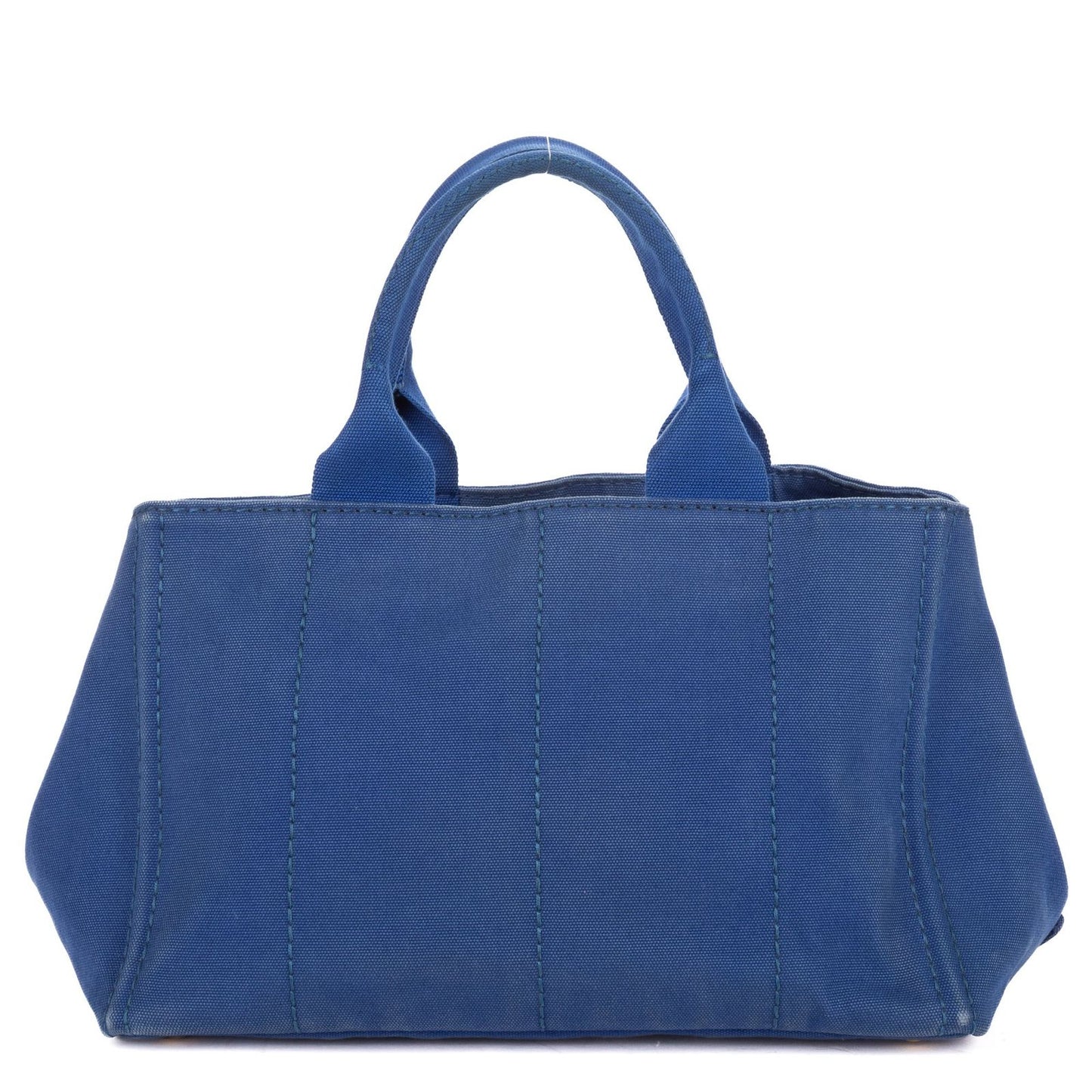 Prada Canapa Tote Blue Canvas — view 5