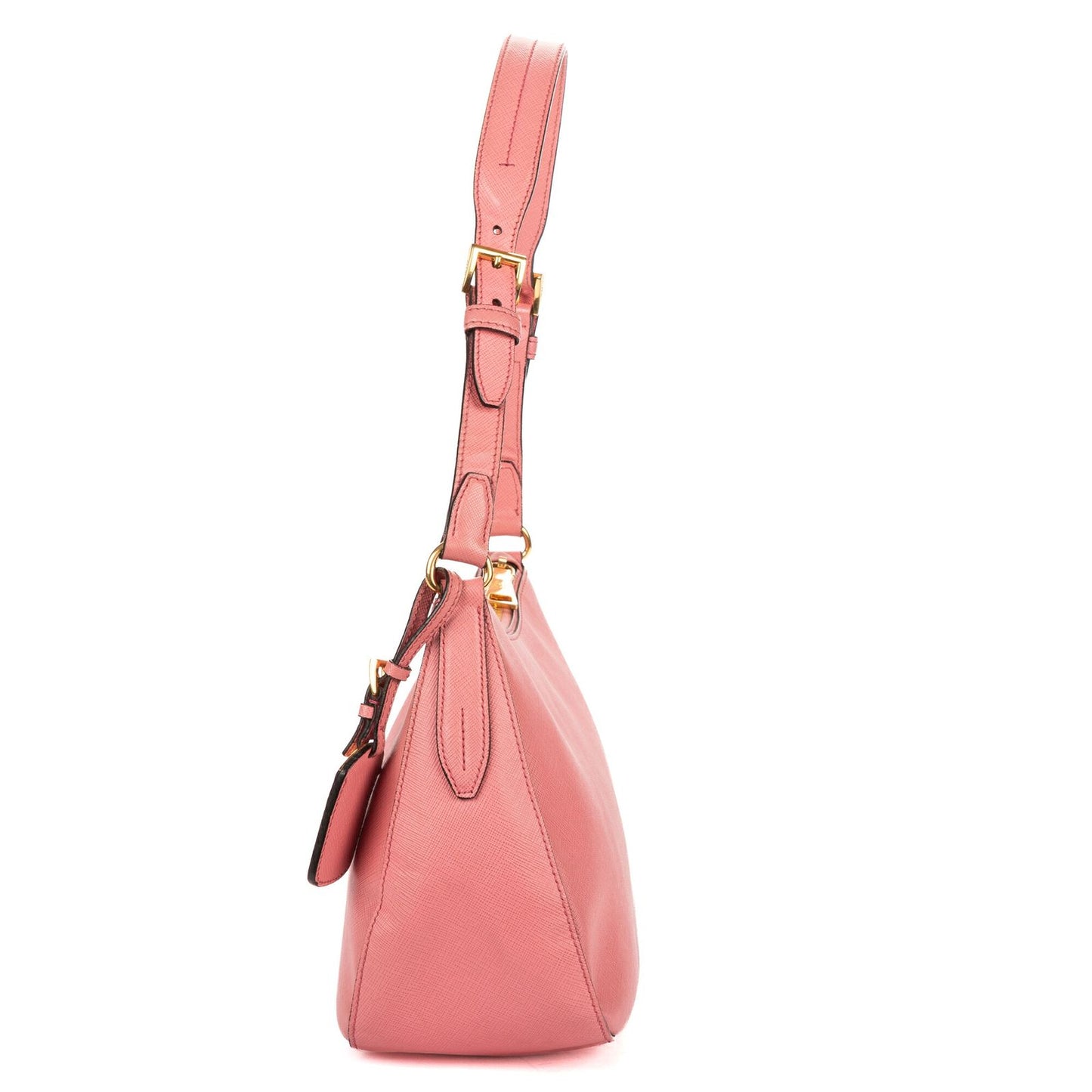 Prada Hobo Pink Saffiano Leather — view 3