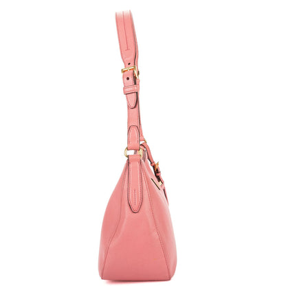 Prada Hobo Pink Saffiano Leather — view 4