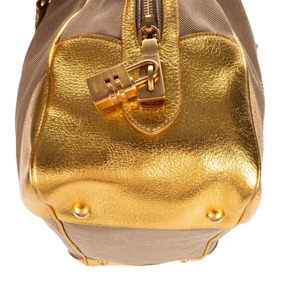Prada Beige Jacquard canvas Shoulder — view 8