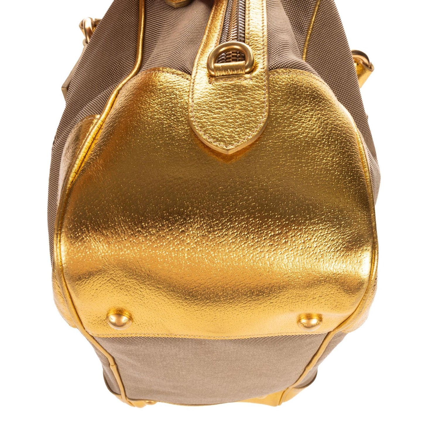 Prada Beige Jacquard canvas Shoulder — view 7
