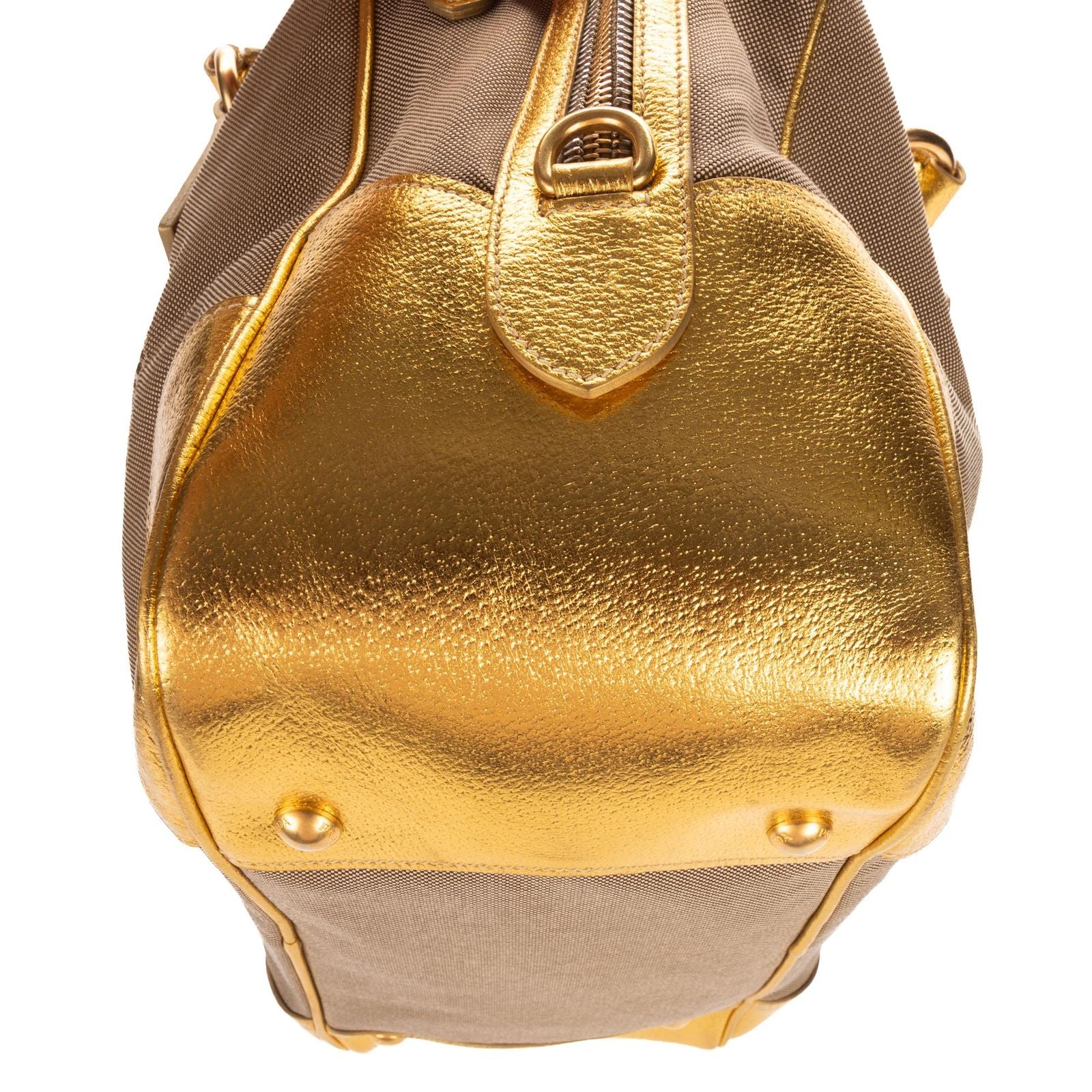 Prada Beige Jacquard canvas Shoulder — view 7