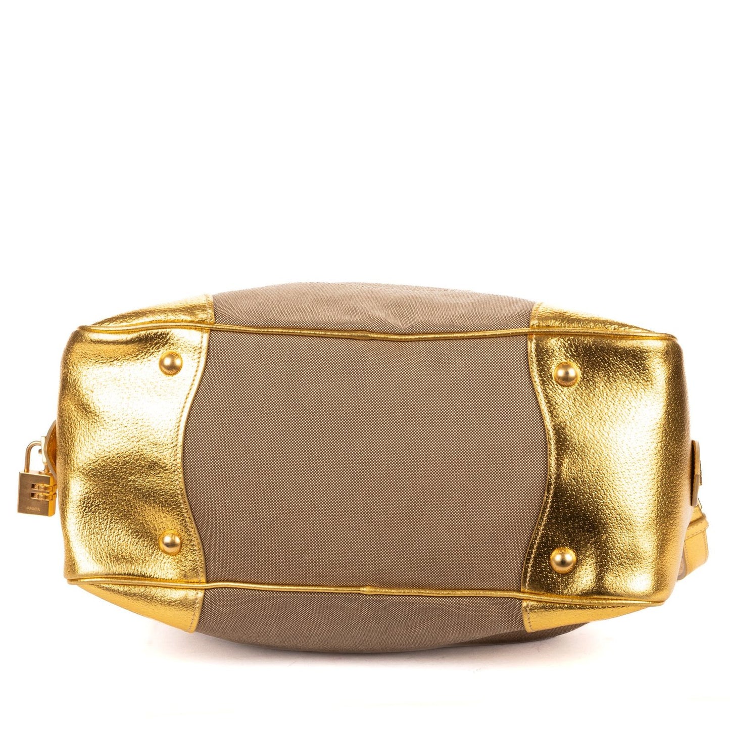 Prada Beige Jacquard canvas Shoulder — view 6