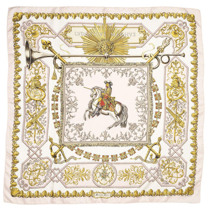 Hermes Scarf Pink Ivory 100% Twillsilk — view 2