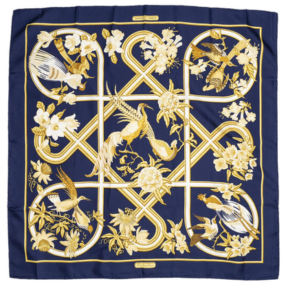 Hermes Scarf Navy Twillsilk — view 2