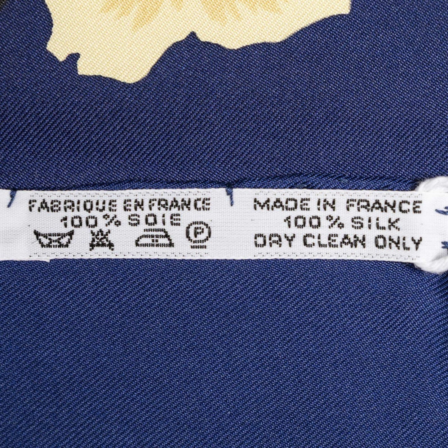 Hermes Scarf Navy Twillsilk — view 5